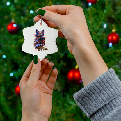 Freedom Isn't Free - Ceramic Holiday Ornament, 4 Shapes
