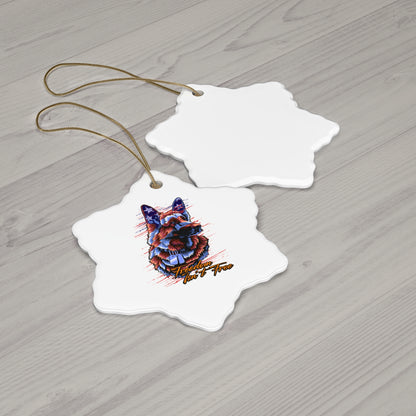 Freedom Isn't Free - Ceramic Holiday Ornament, 4 Shapes